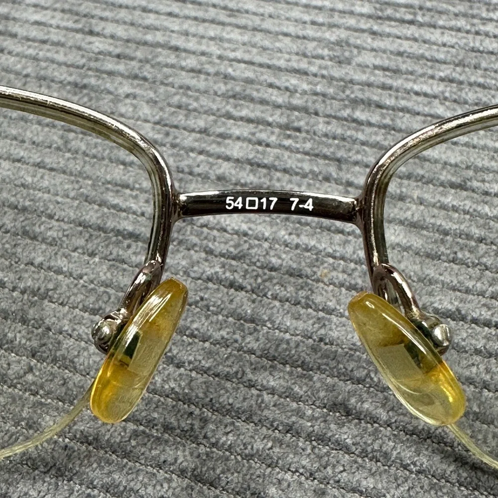 Liz Claiborne L611 Bronze Gold Textured Temple Y2K Eyeglasses Frames 54-17-135